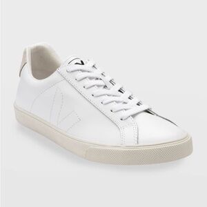 Women’s Veja ESPLAR leather logo minimalist simple white sneakers shoes 36 5 6